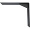 Ekena Millwork Countertop Support Steel Heavy Duty Bracket w/ Gusset, Powder Coated Black 2 1/2"W x 12"D x 10"H BKTM02X12X10CGPBL - alternate 4